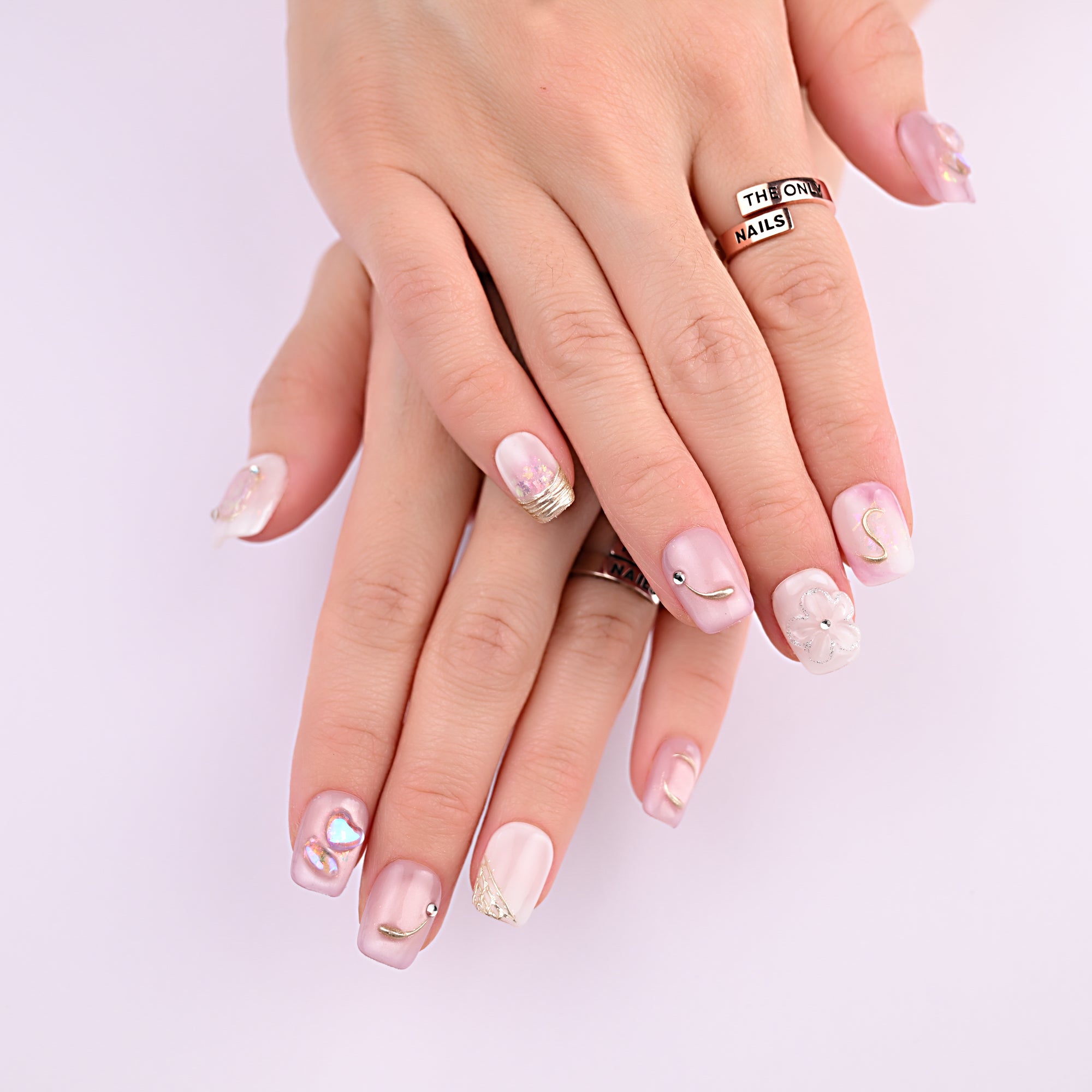 Opal Elegance Short Square - Purple – The Only Nails