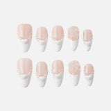 Almond French White Heart
