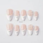 Almond French White Heart