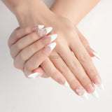 Almond French White Heart