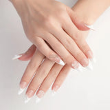 Almond French White Heart