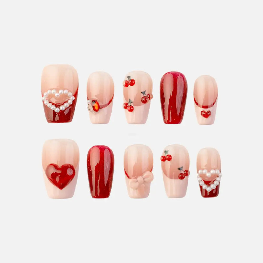 Cherry Kissed - Medium Coffin