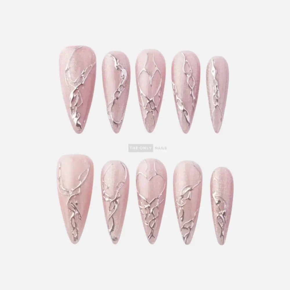 Chrome Pink Heart