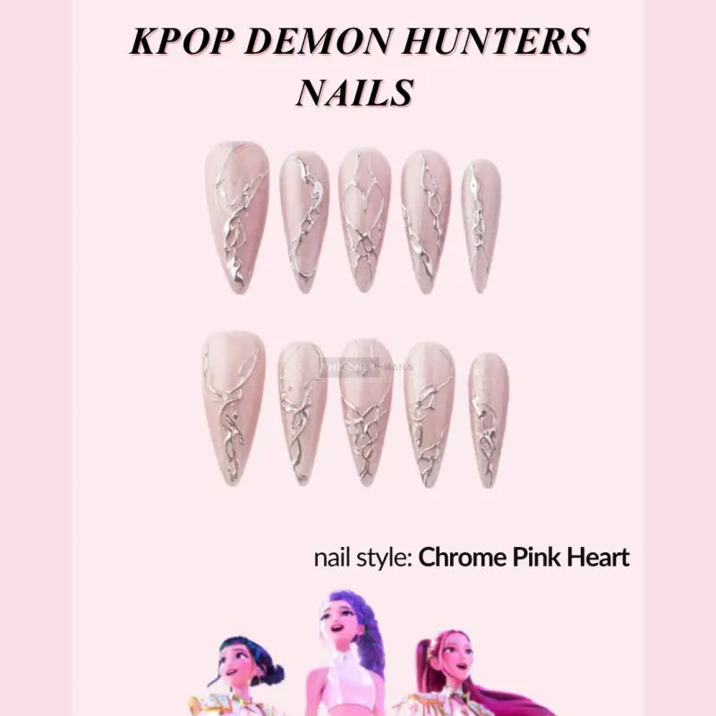 Chrome Pink Heart